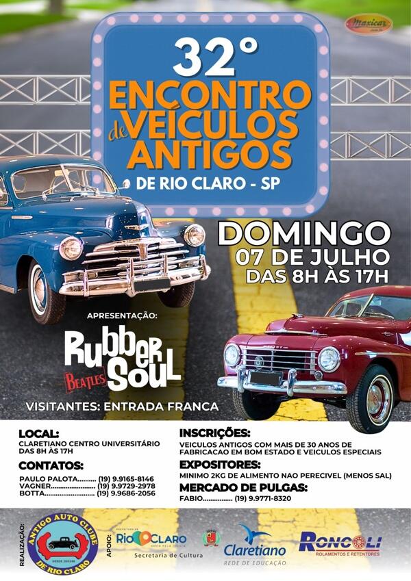 32º Encontro de Veículos Antigos de Rio Claro