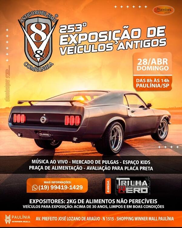 253º Exposição de Veículos Antigos do V8&Cia