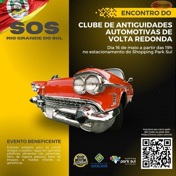 Encontro Mensal Noturno do Clube de Antiguidades Automotivas de Volta Redonda