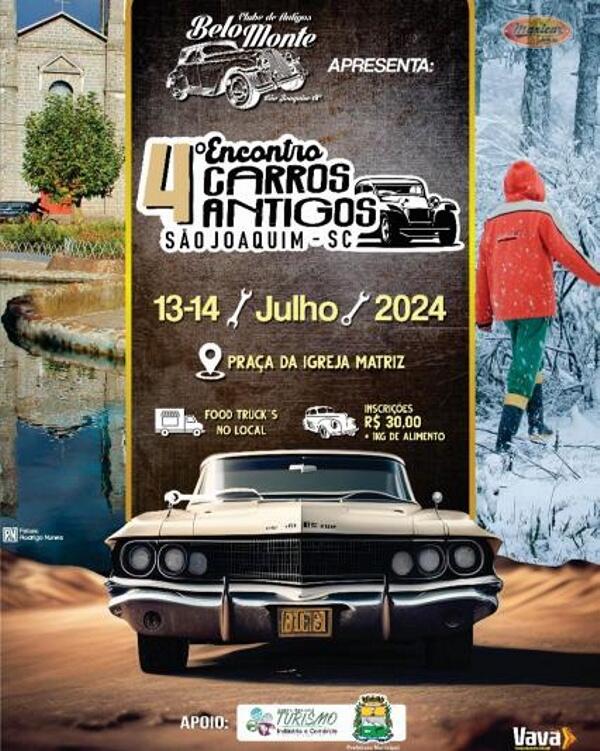 4º Encontro de Carros Antigos de São Joaquim