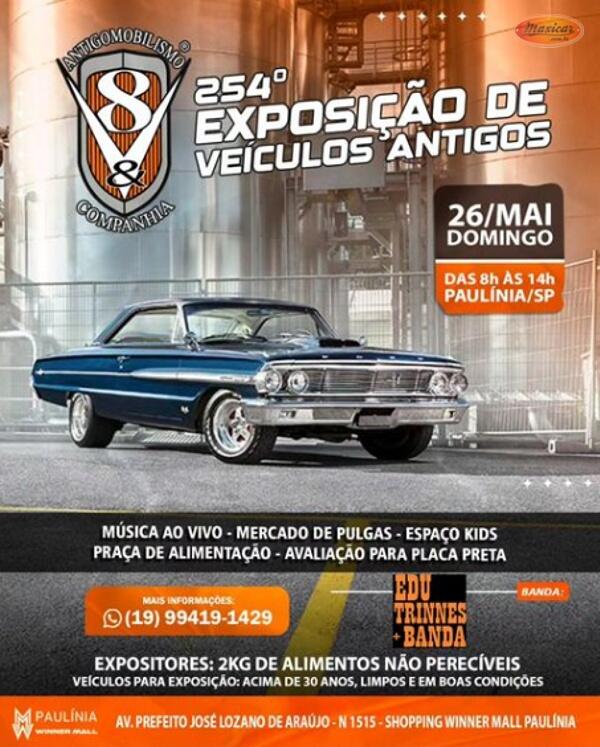 254º Exposição de Veículos Antigos do V8&Cia