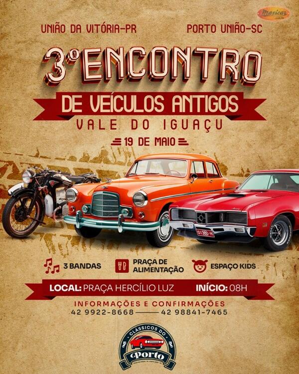 3º Encontro de Veículos Antigos Vale do Iguaçu