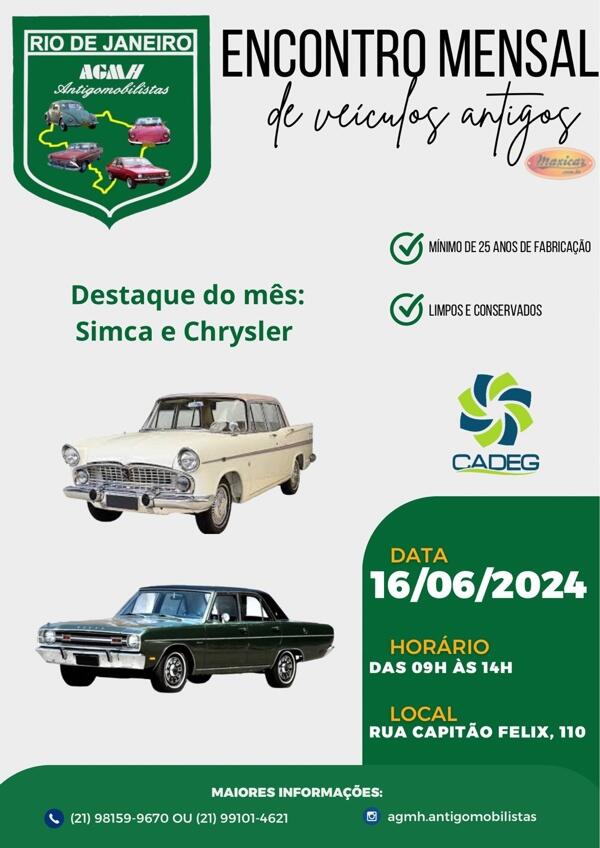 Encontro Mensal de Veículos Antigos AGMH