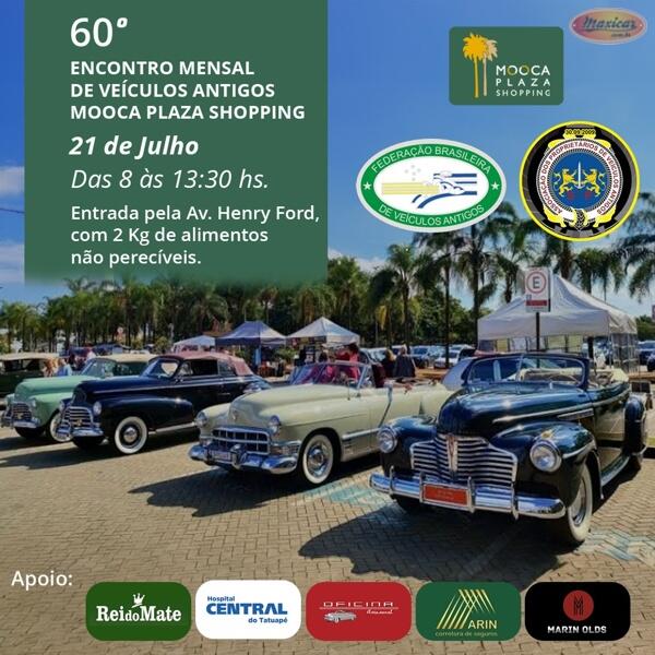 60º Encontro Mensal de Veículos Antigos Mooca Plaza Shopping
