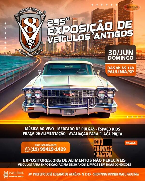 255º Exposição de Veículos Antigos do V8&Cia