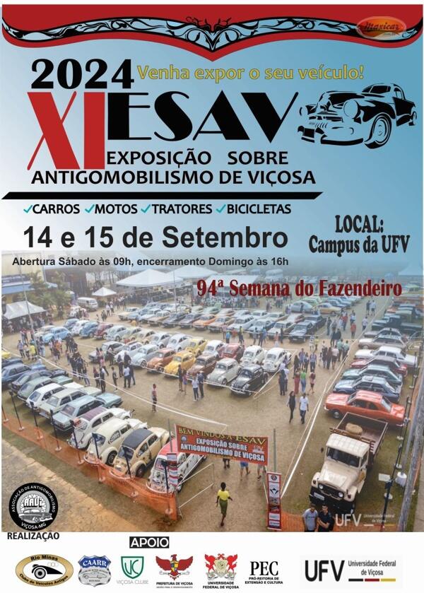 XI ESAV – Exposição sobre Antigomobilismo de Viçosa
