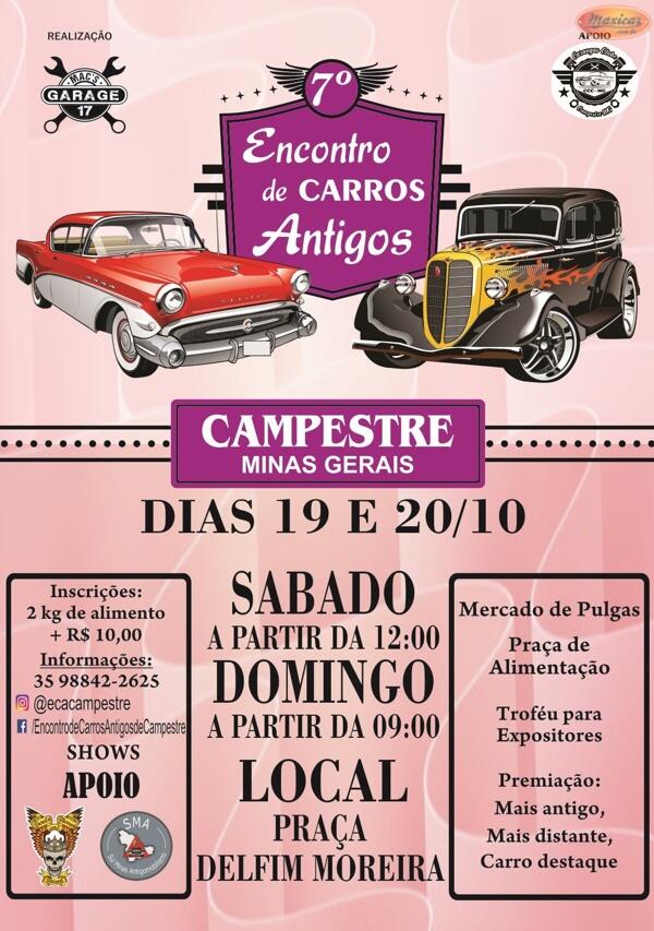 7º Encontro de Carros Antigos de Campestre