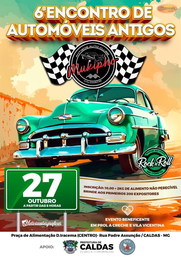 6º Encontro de Automóveis Antigos em Caldas