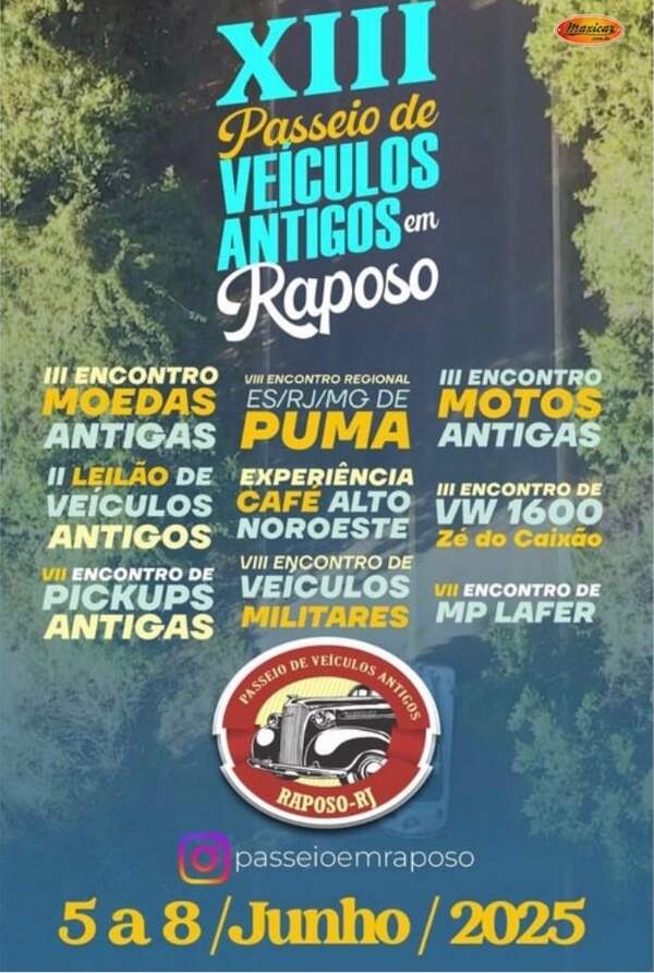 XIII Passeio de Veículos Antigos em Raposo