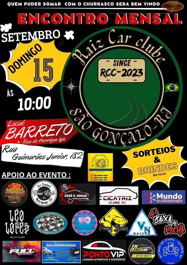 Encontro Mensal Raiz Car Clube em Niterói, RJ