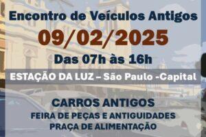 Encontro de Veículos Antigos na Estação da Luz