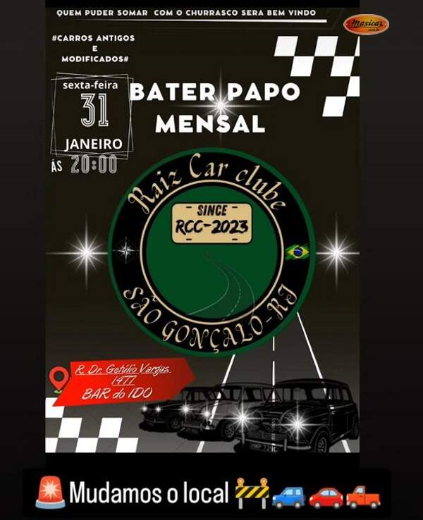 Bate Papo Mensal do Raiz Car Clube