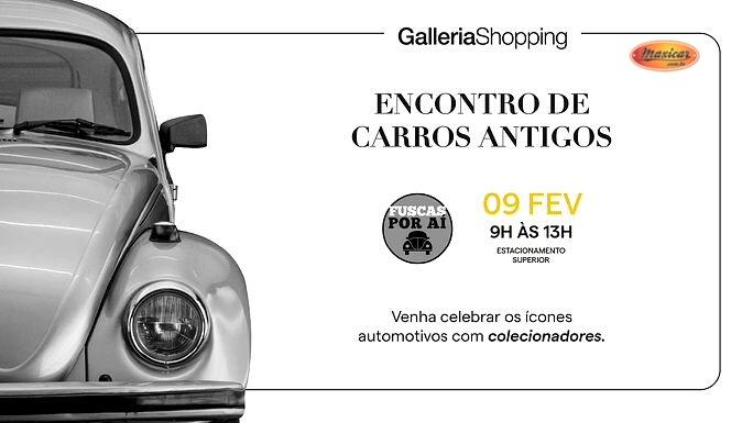 Encontro de Carros Antigos no Galleria Shopping Campinas