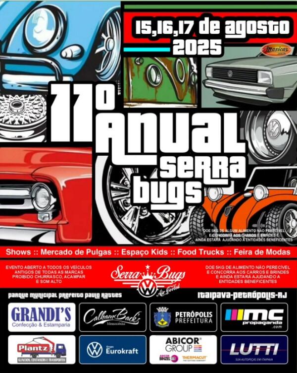 11º Anual Serra Bugs Air Cooled em Petrópolis