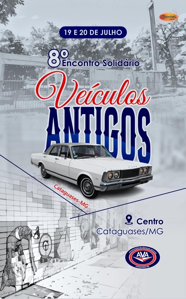 8° Encontro Solidário de Veículos Antigos de Cataguases