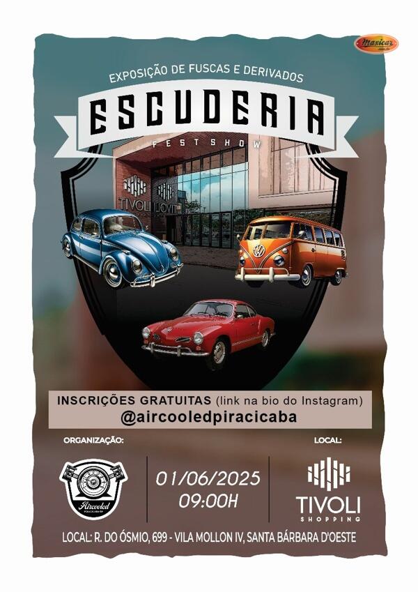 Exposição de Fuscas e Derivados a Ar em Santa Bárbara D" Oeste