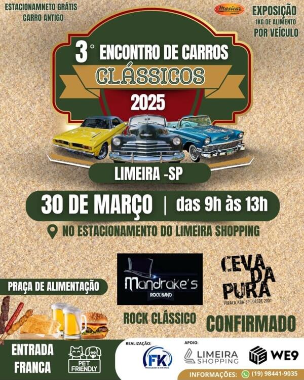 3º Encontro de Carros Clássicos
