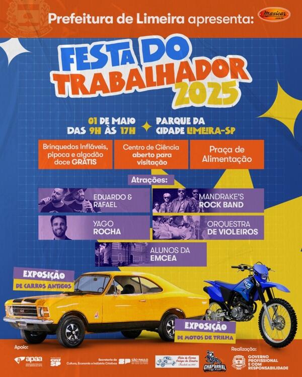 Exposição de Carros Antigos na Festa do Trabalhador