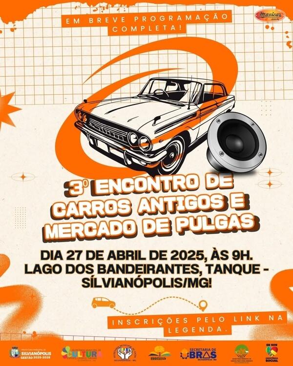 3° Encontro de Carros Antigos e Mercado de Pulgas