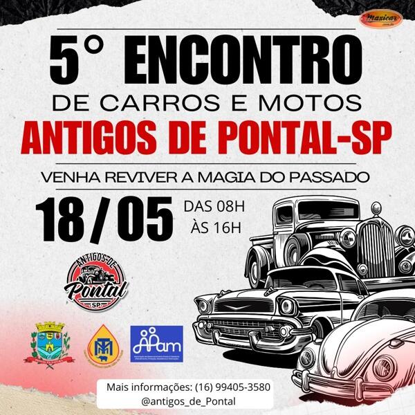 5º Encontro de Carros e Motos Antigos de Pontal
