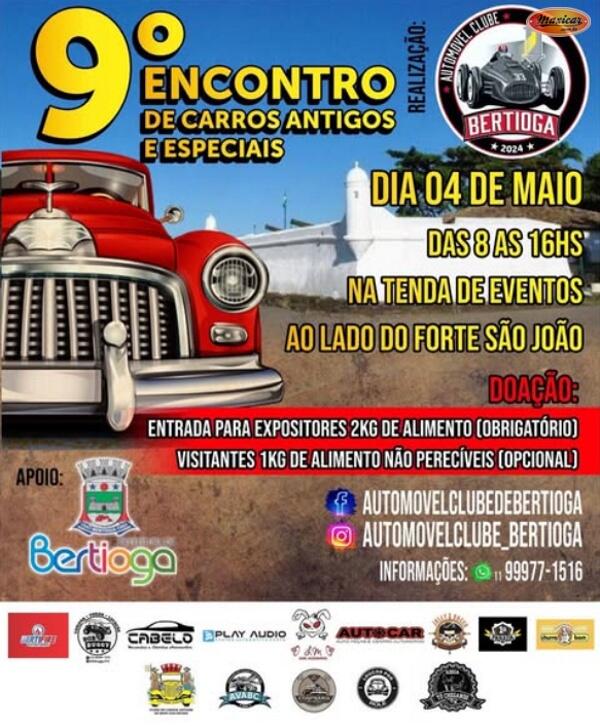 9º Encontro de Carros Antigos e Especiais de Bertioga