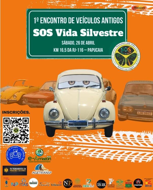 1° Encontro de Veículos Antigos da SOS Vida Silvestre