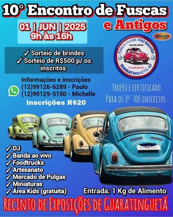 10º Encontro de Carros Antigos de Guaratinguetá