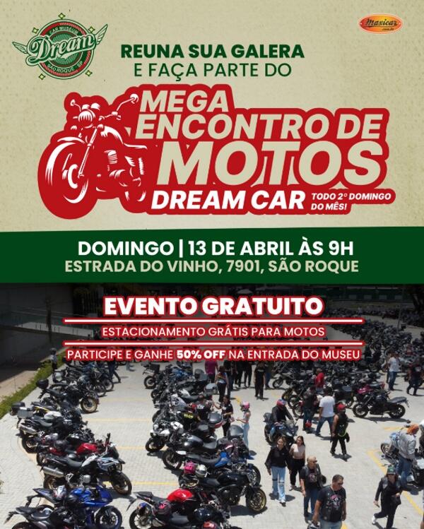 Encontro de Motos no Dream Car