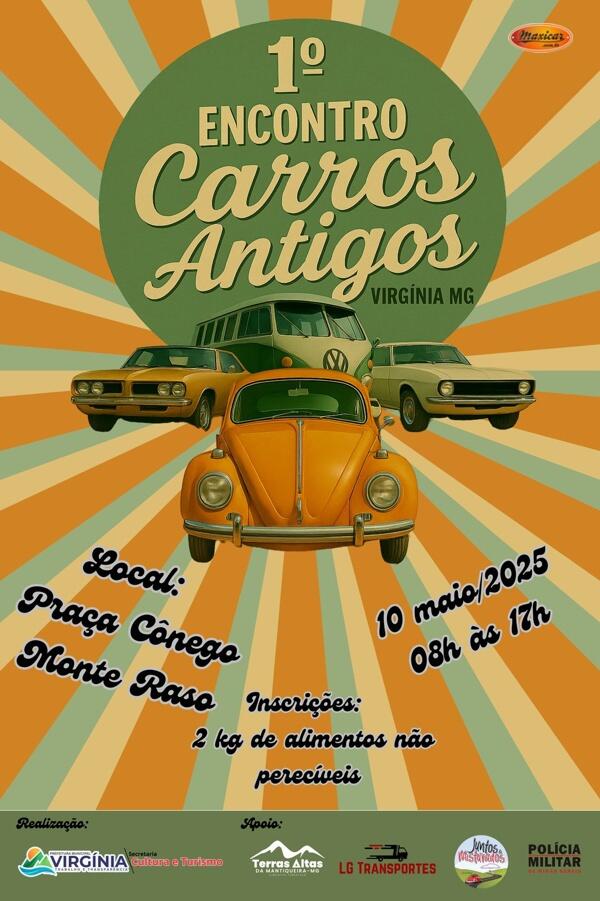 1º Encontro de Carros Antigos em Virgínia