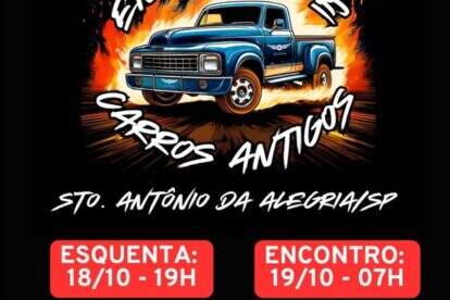 11º Encontro de Carros antigos de Santo Antônio da Alegria