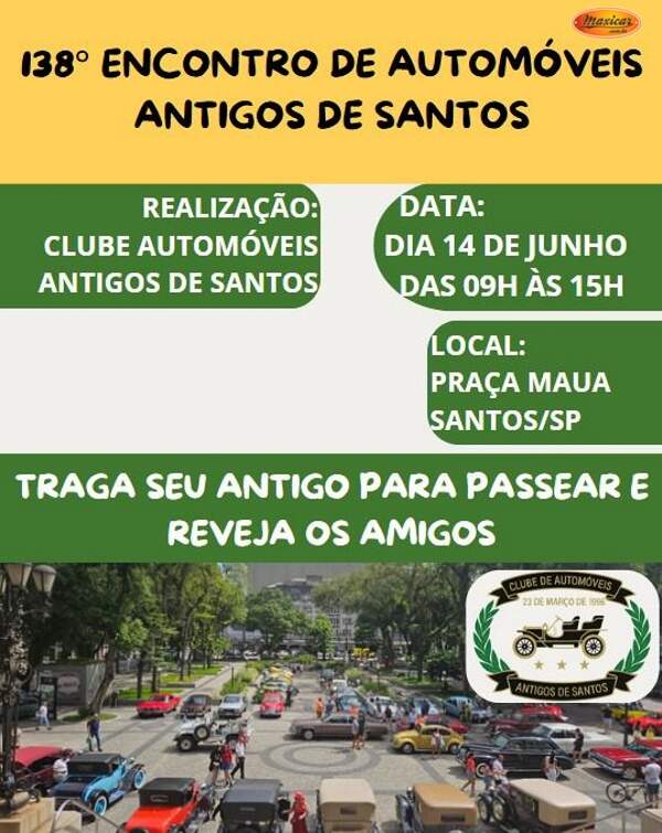138º Encontro de Automóveis Antigos de Santos