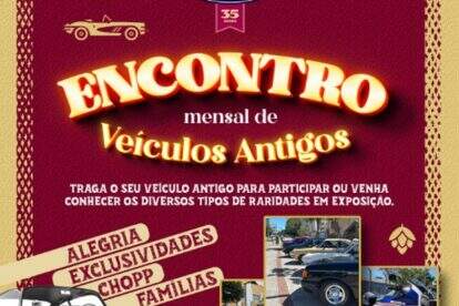 Encontro Mensal de Carros Antigos em Caxias