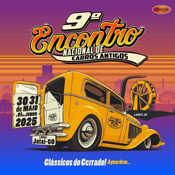 9º Encontro Nacional de Carros Antigos em Jataí