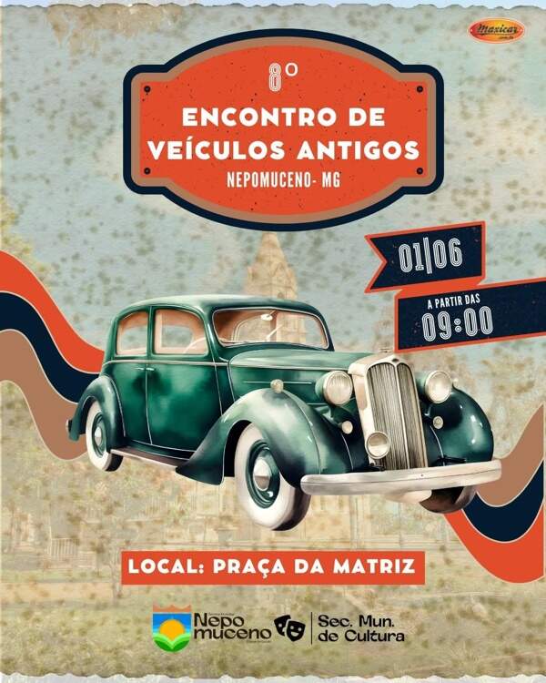 8º Encontro de Veículos Antigos em Nepomuceno