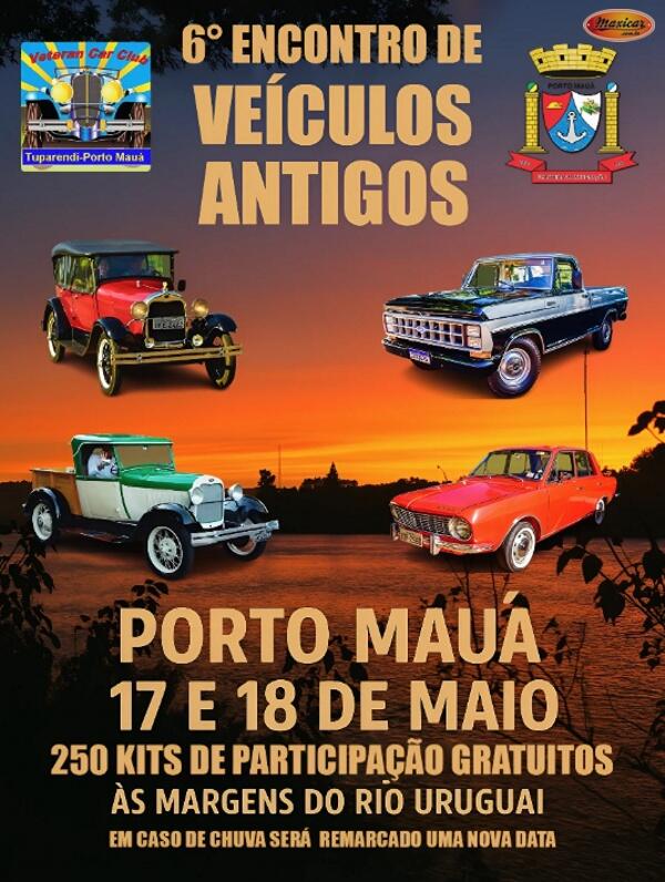 6º Encontro de Veículos Antigos em Porto Mauá