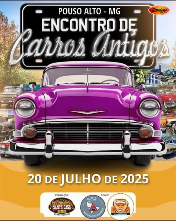 Encontro de Carros Antigos em Pouso Alto