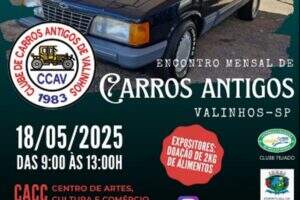 Encontro Mensal de Carros Antigos em Valinhos