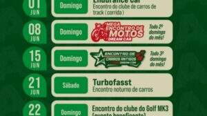 Agenda de Eventos Dream Car
