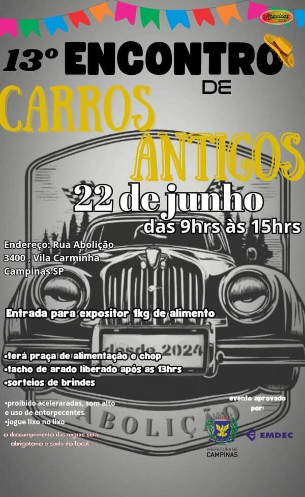 13º Encontro Carros Antigos em Campinas
