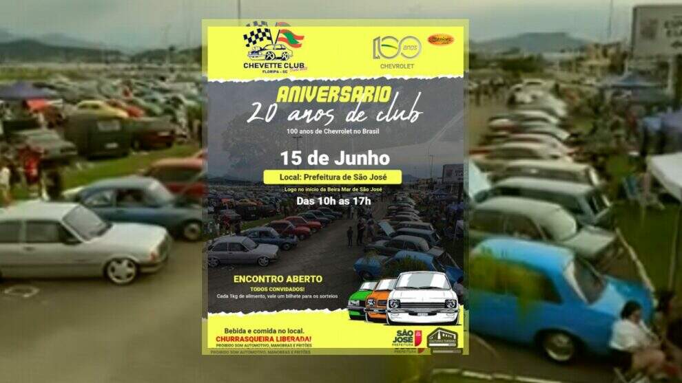 20 anos do Chevette Club Floripa e os 100 anos da Chevrolet no Brasil