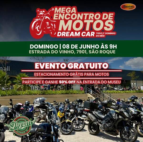 Mega Encontro de Motos no Dream Car