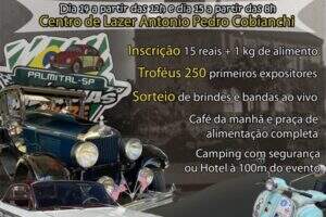 10º Encontro de Carros Antigos em Palmital
