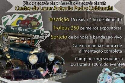 10º Encontro de Carros Antigos em Palmital